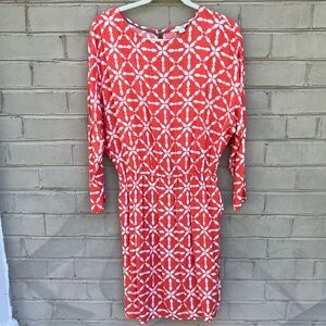 EUC Boden Size 8 Dolman Sleeve Dress with Fish Print Worn 1x w/pockets
